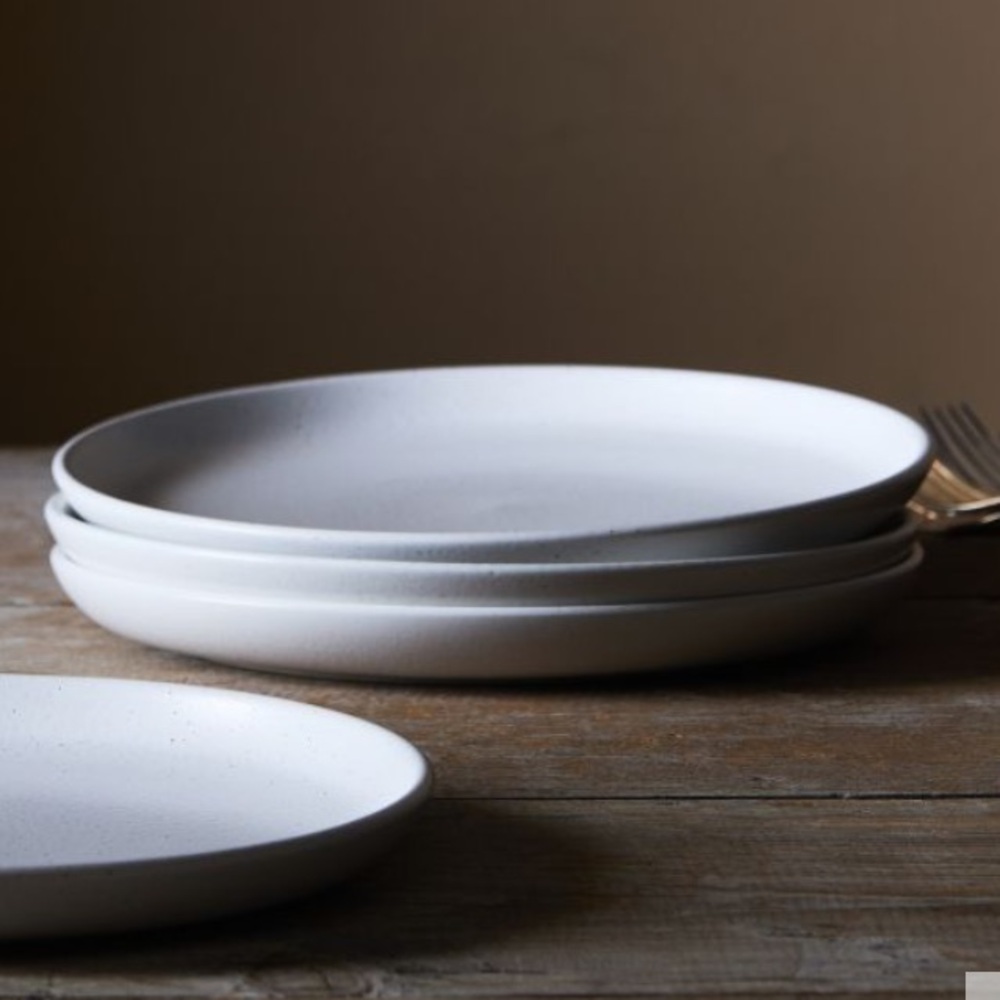 Casafina by Costa Nova Pacifica 9” Salad Plate Vanilla SET OF 3 BRAND NEW UNUSED